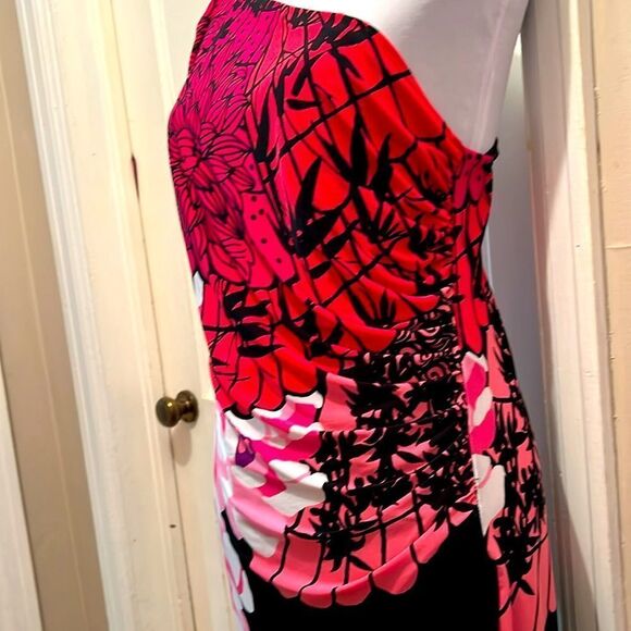 NWOT Bisou Bisou Floral Print Cold Shoulder Dress Women’s 16 New Years Outfit?! - Picture 3 of 8